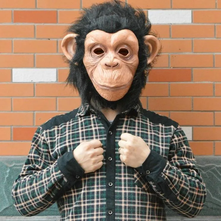 Chimpanzé La Planète des Singes complet Over Head Latex Masque Déguisement Accessoire